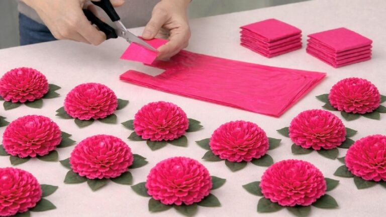 Une idée toute simple pour créer des fleurs éblouissantes à partir de sacs plastiques…