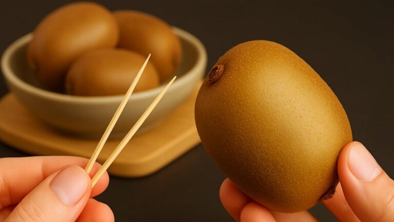 Cette astuce étonnante transforme la façon de peler un kiwi… fini le désordre et les