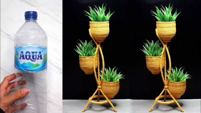 Cette astuce géniale transforme vos bouteilles en vases éblouissants… découvrez comment !