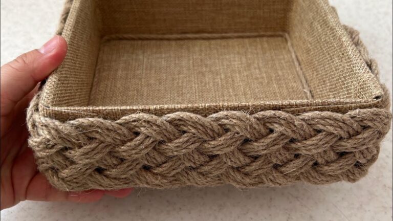 Une idée toute simple pour réaliser un panier stylé à moindre coût…